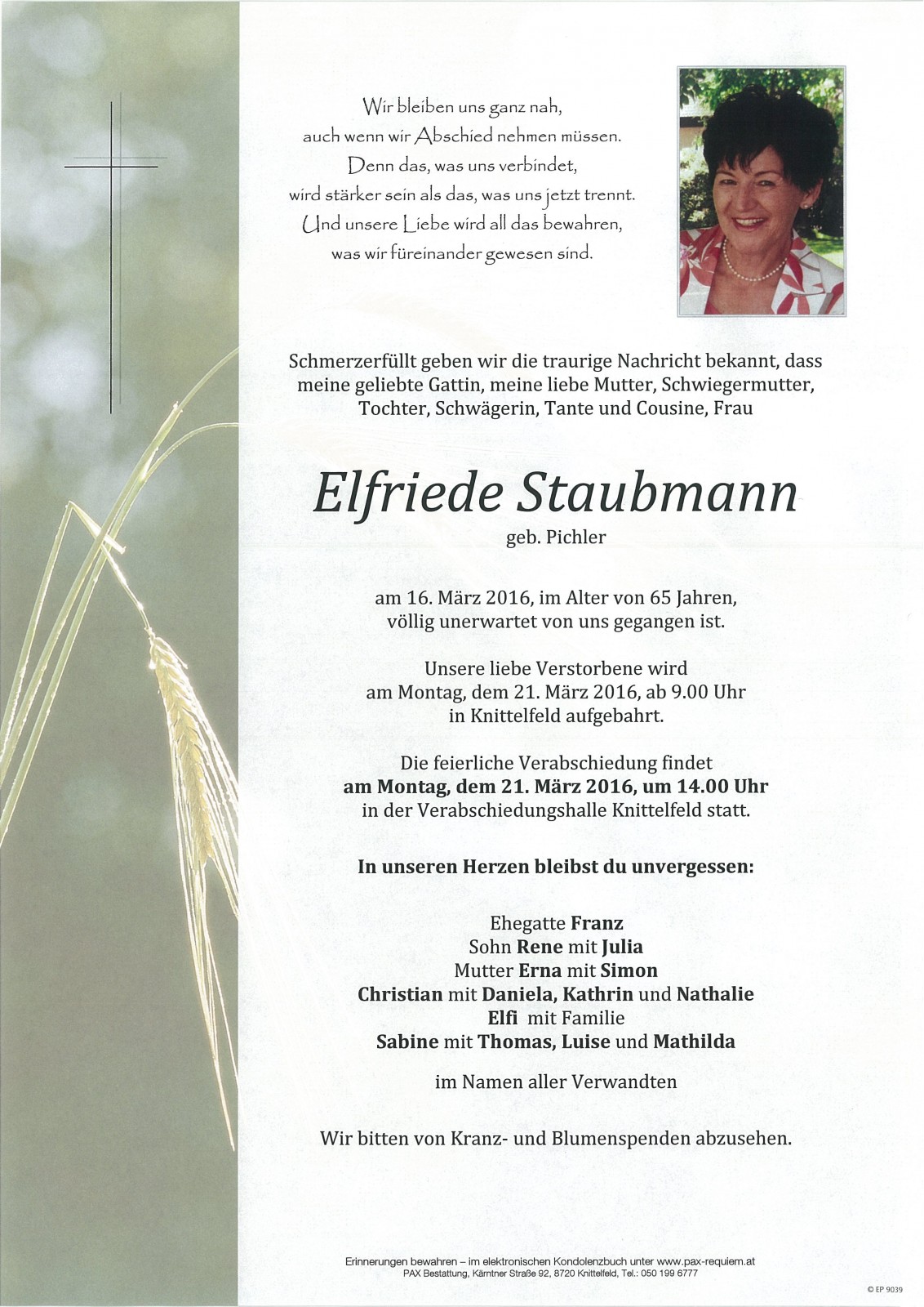 Parte Elfriede Staubmann