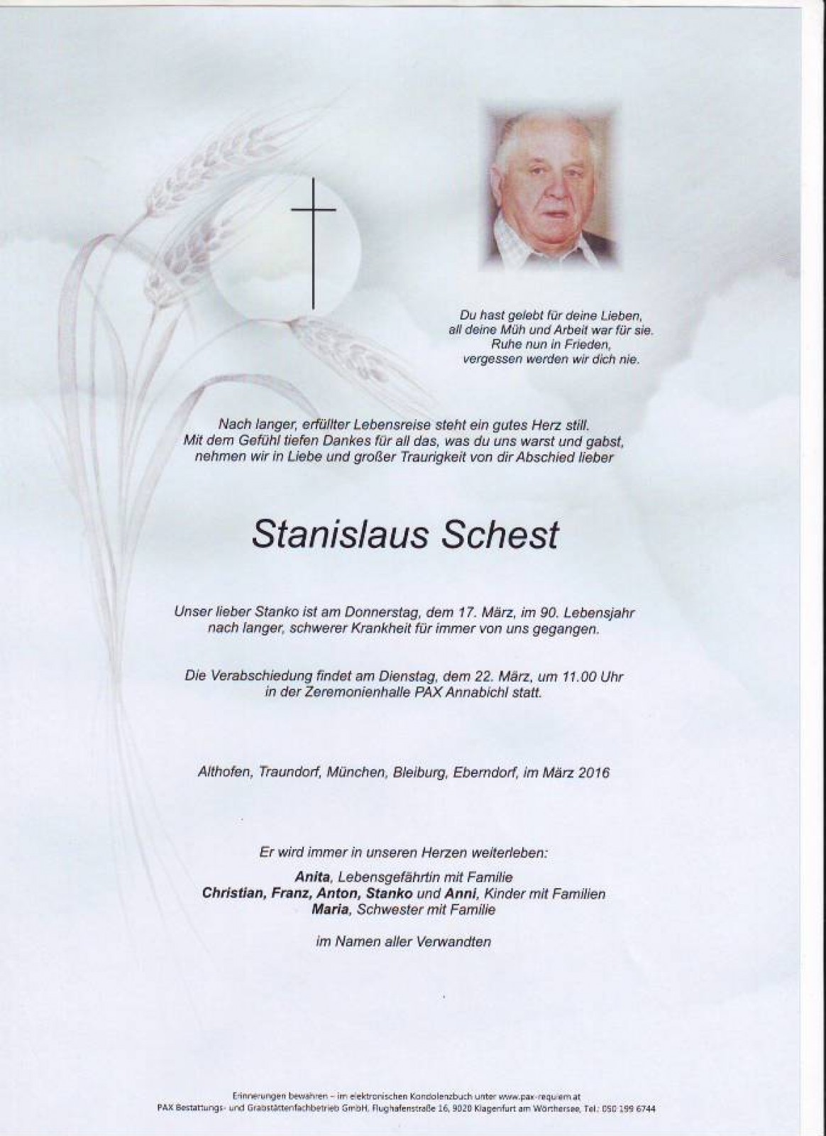 Parte Stanislaus Schest