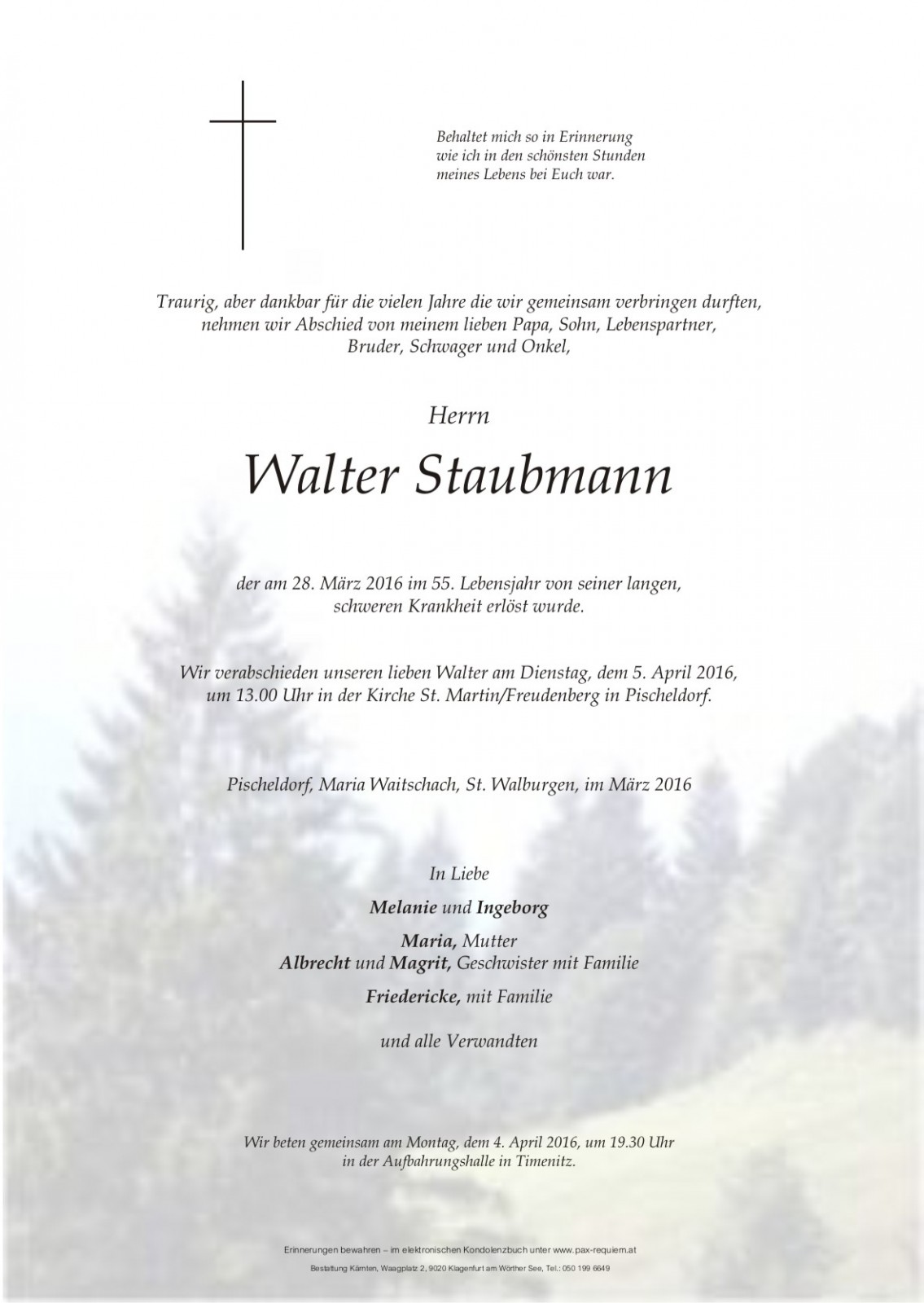Parte von Walter Staubmann