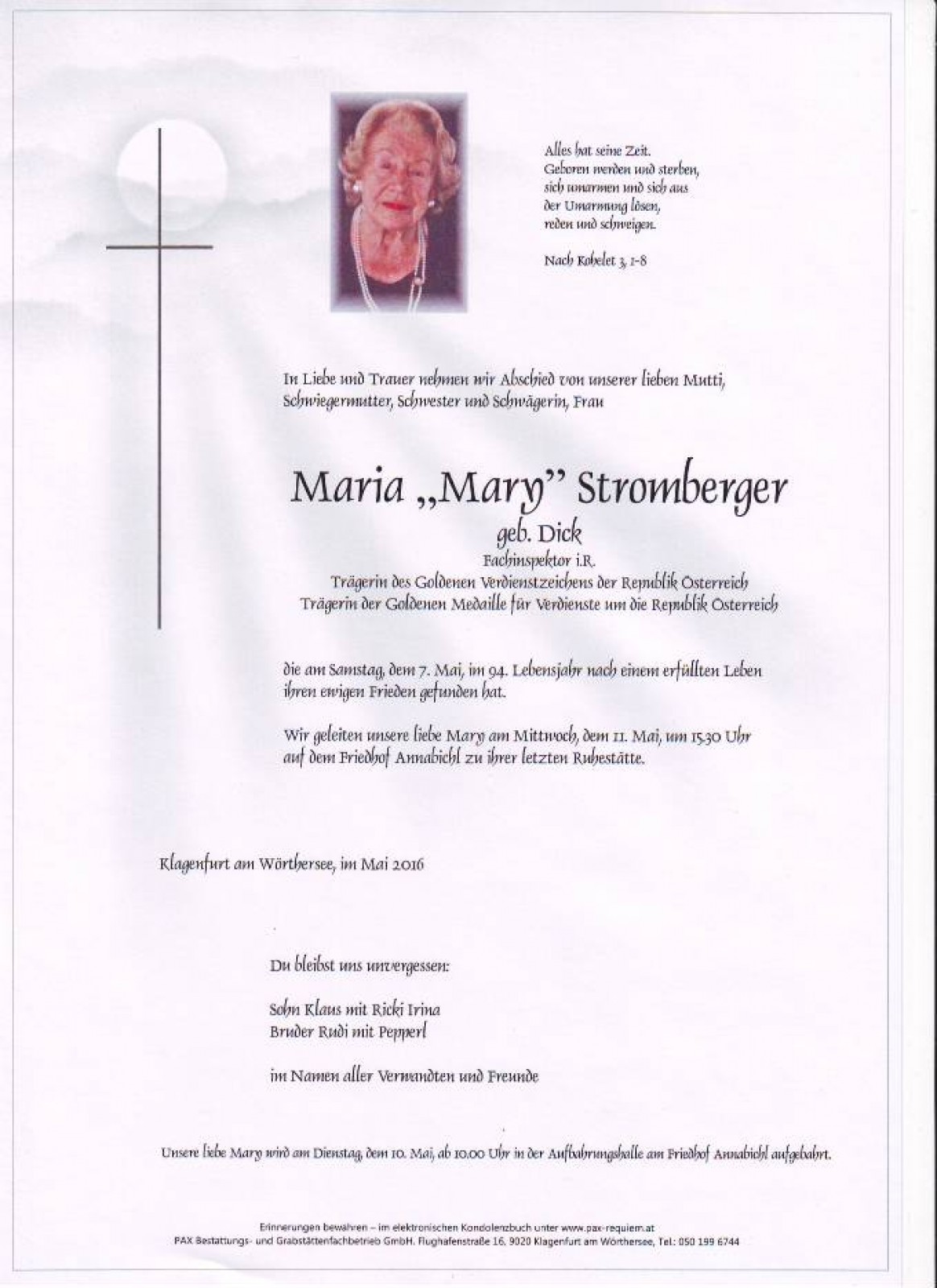 Parte Maria Stromberger