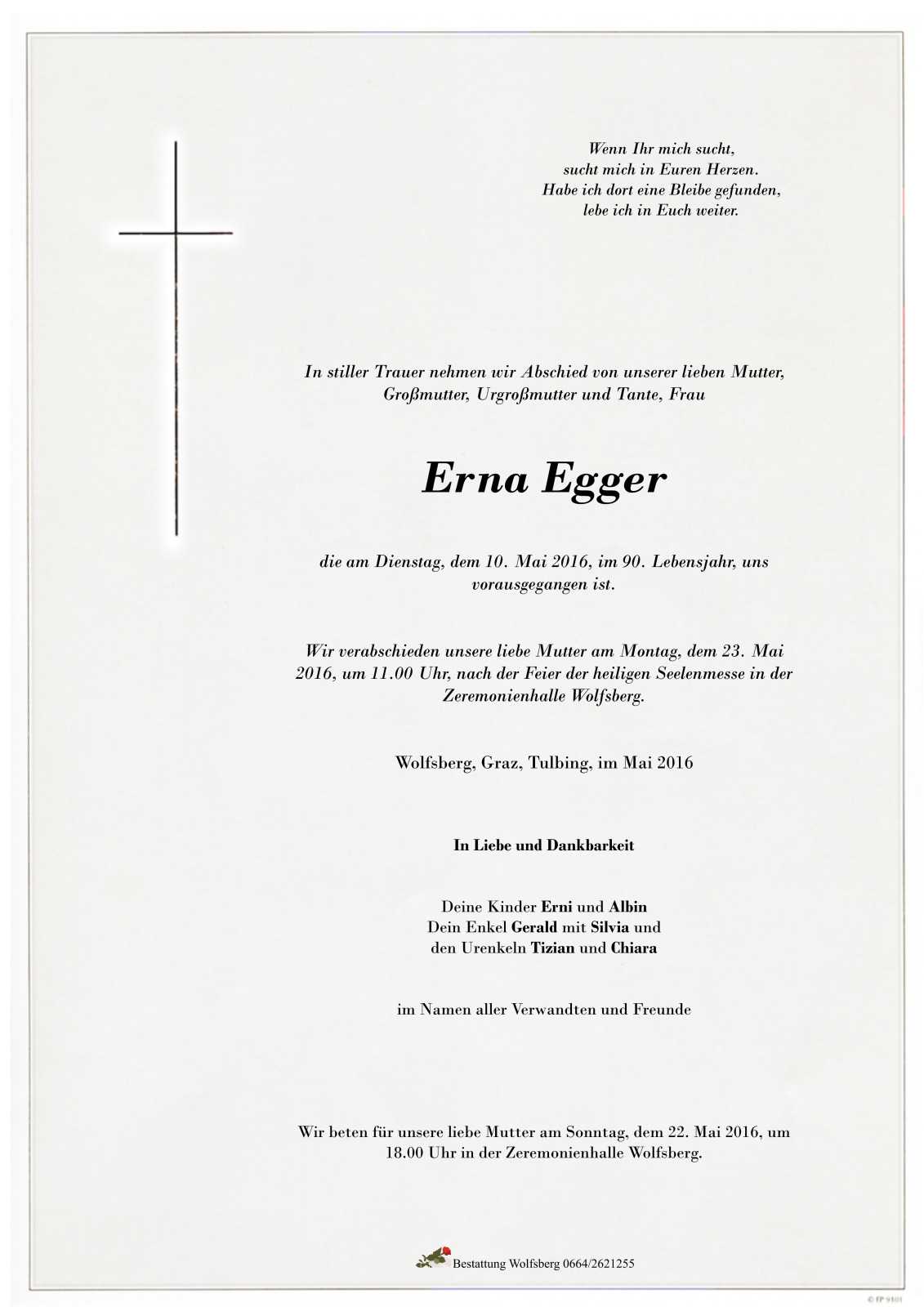 Parte Erna Maria Egger