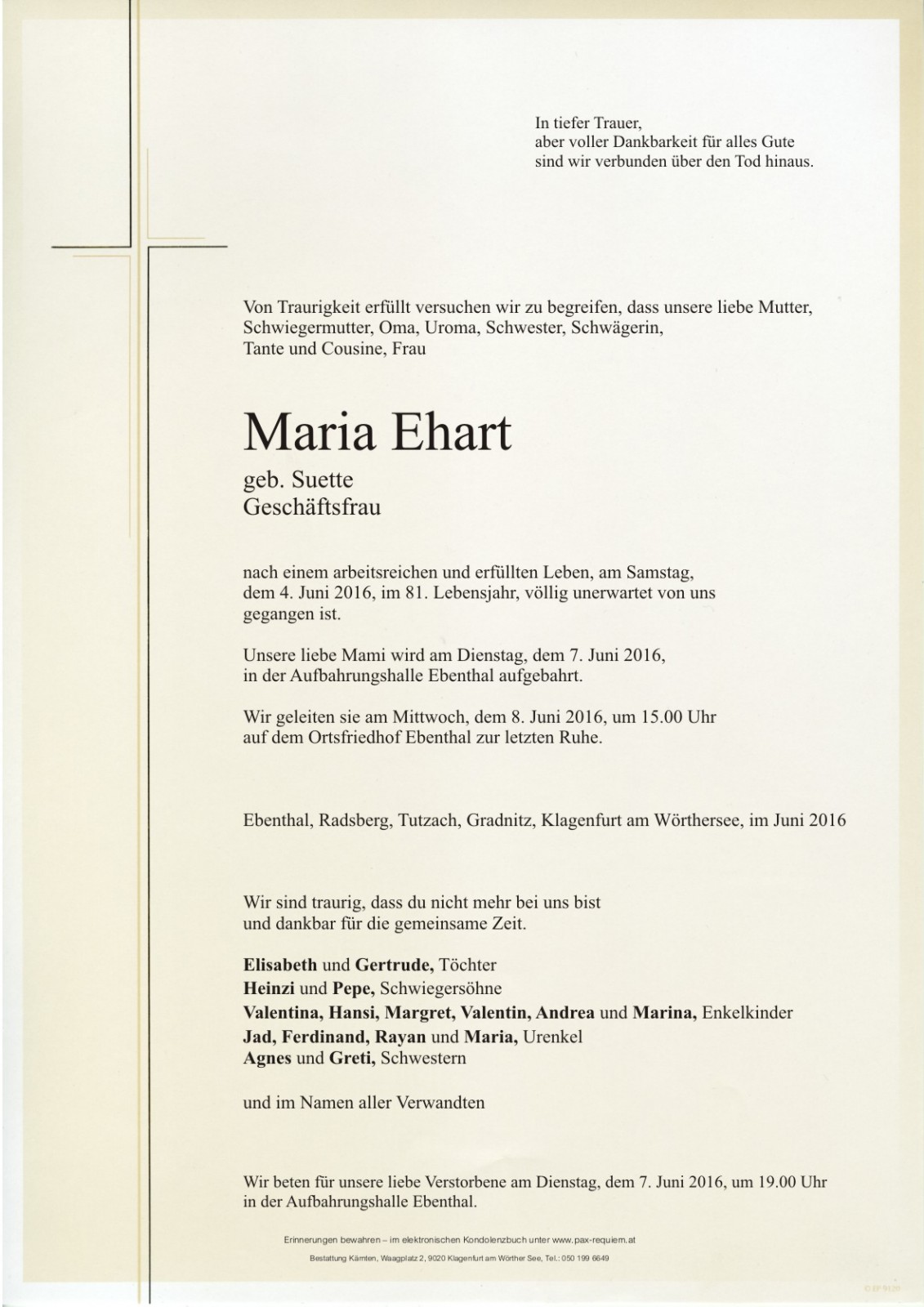 Parte Maria Ehart
