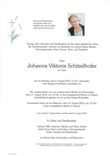 Johanna Viktoria Schitzelhofer