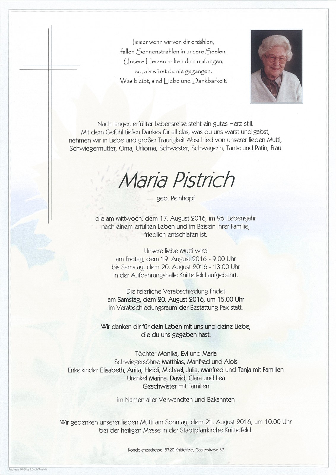 Parte Maria Pistrich