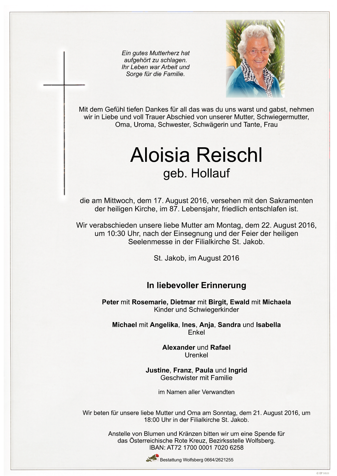 Parte Aloisia Reischl