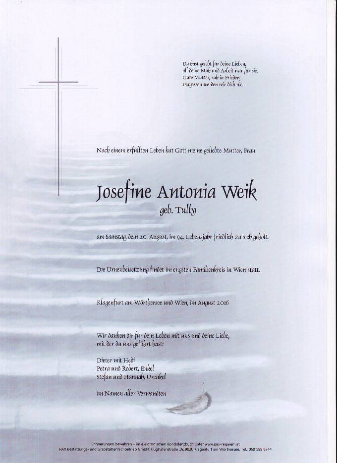 Parte Josefine Antonia Weik