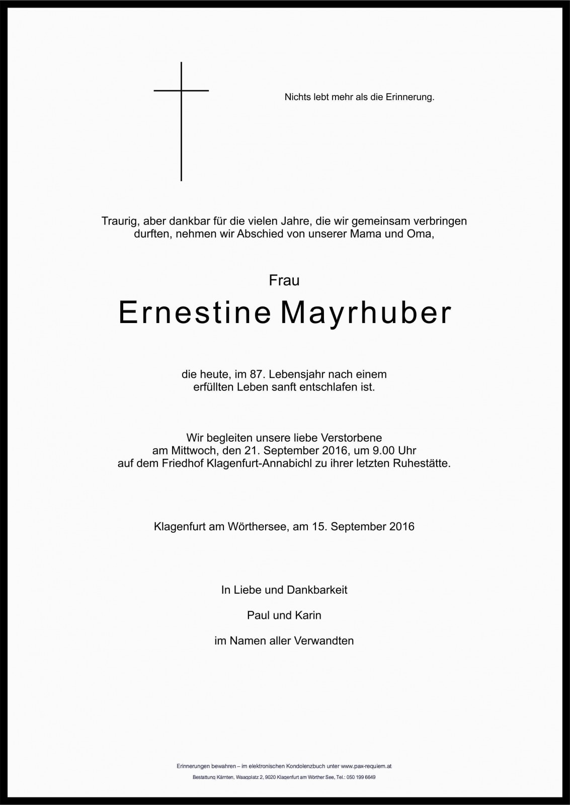 Parte Ernestine Mayrhuber