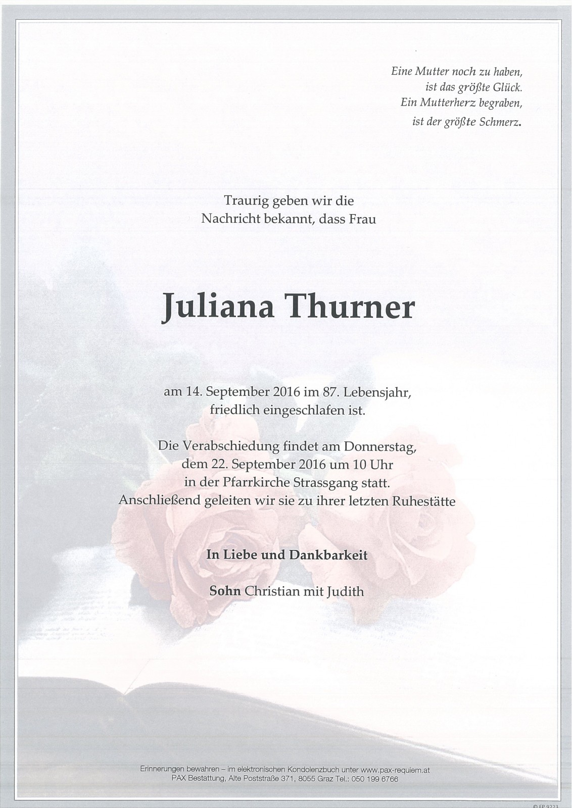Parte Juliana Thurner
