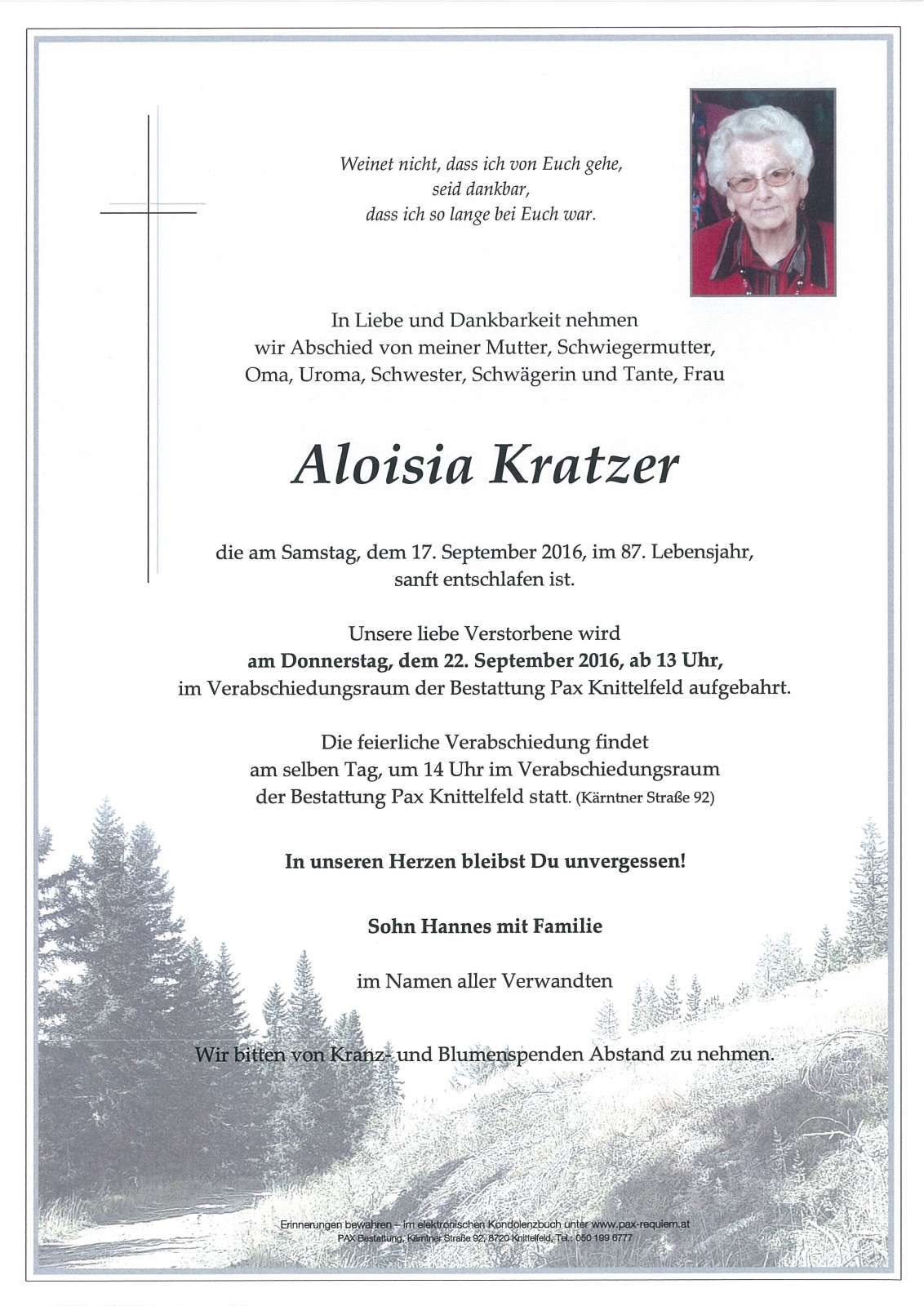 Parte Aloisia Kratzer