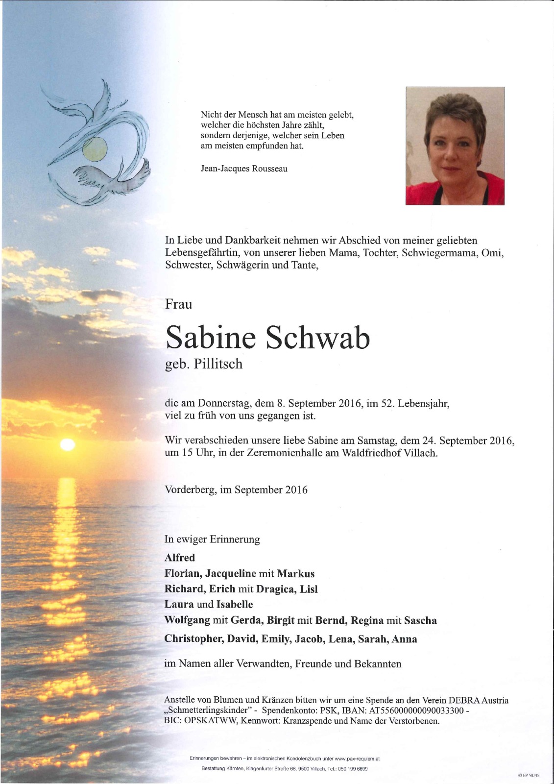 Parte Sabine Schwab, geb. Pillitsch