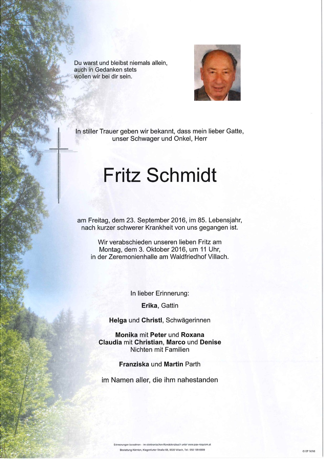 Parte Friedrich Schmidt