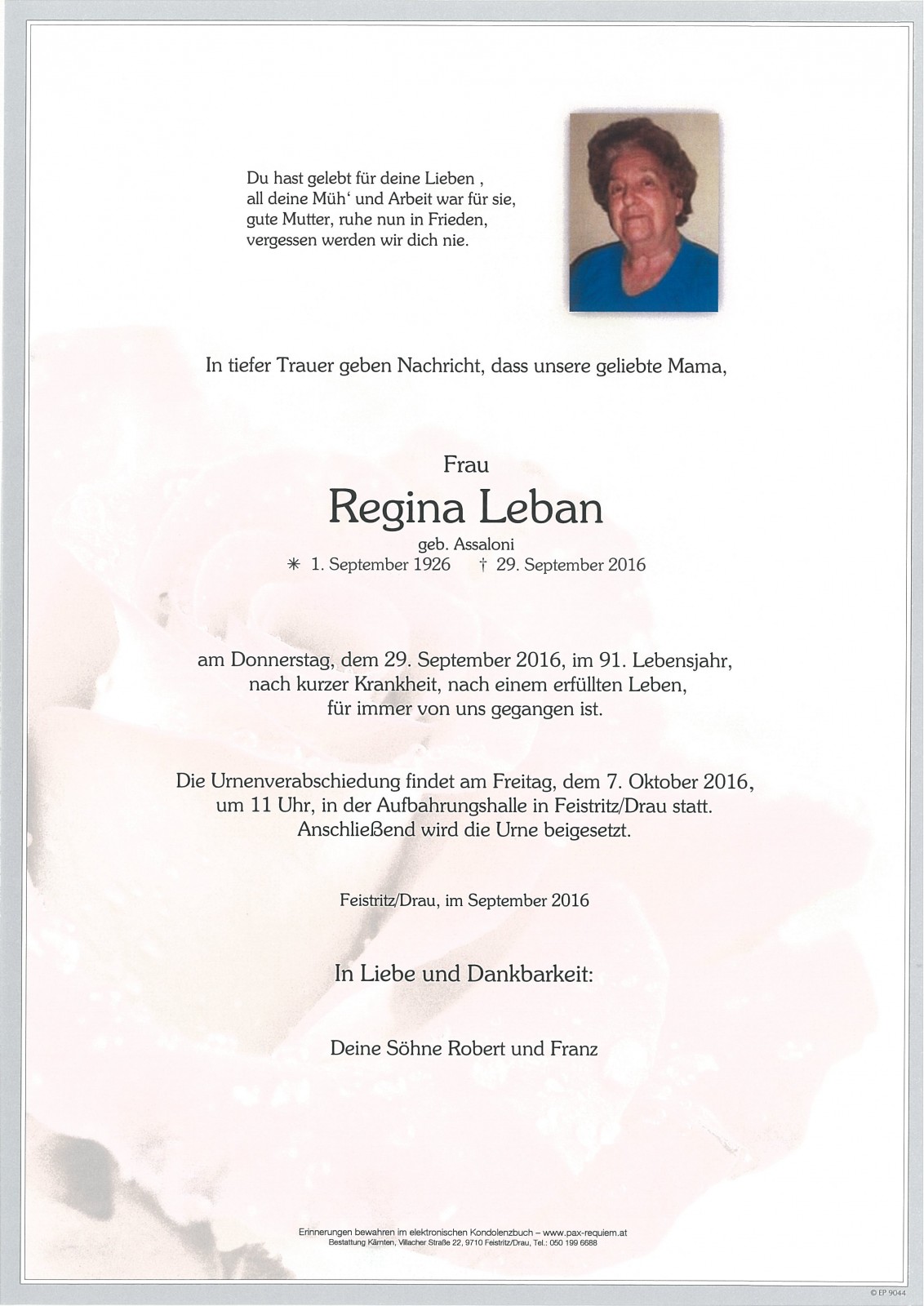 Parte Regina Leban
