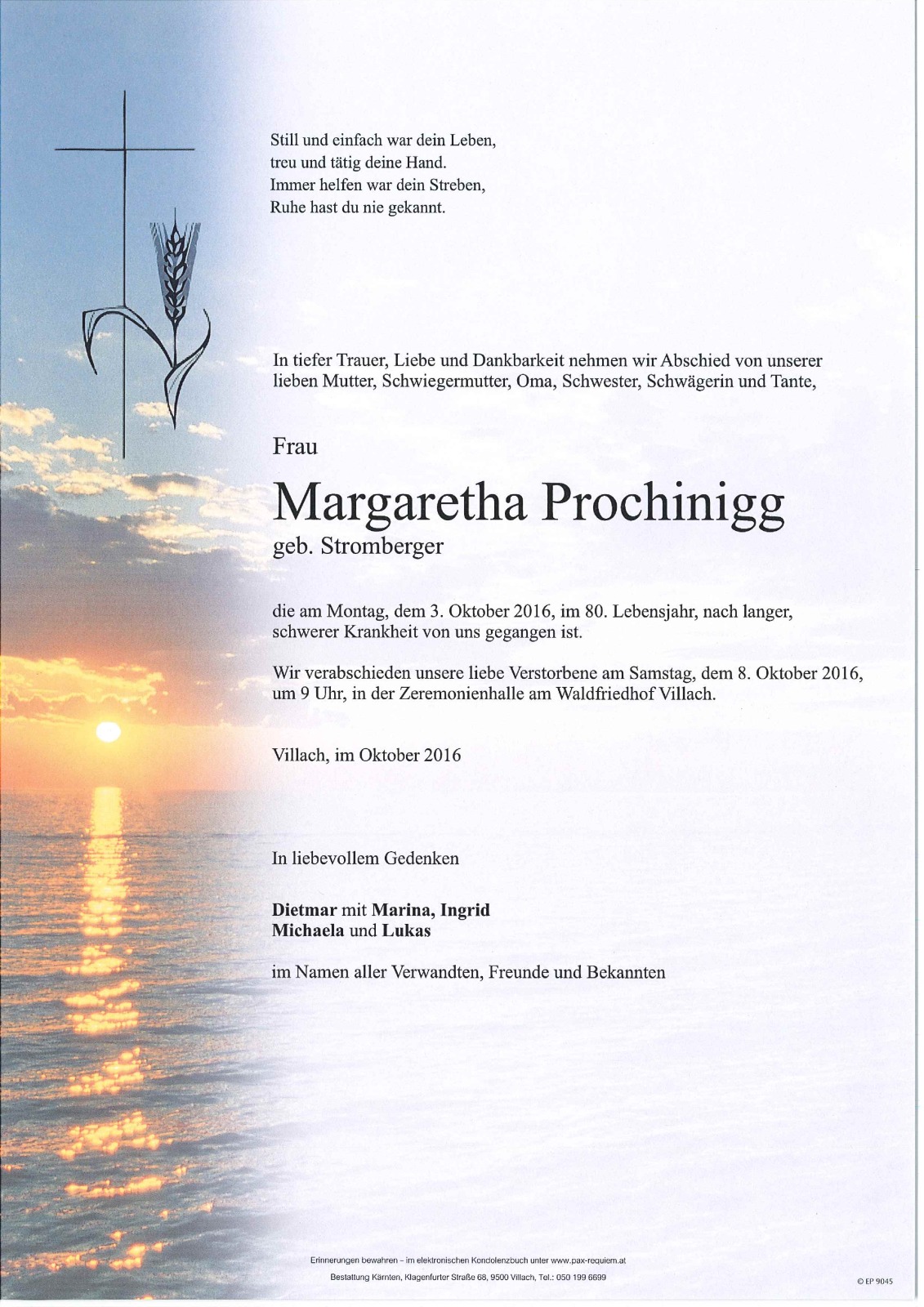 Parte Margaretha Prochinigg