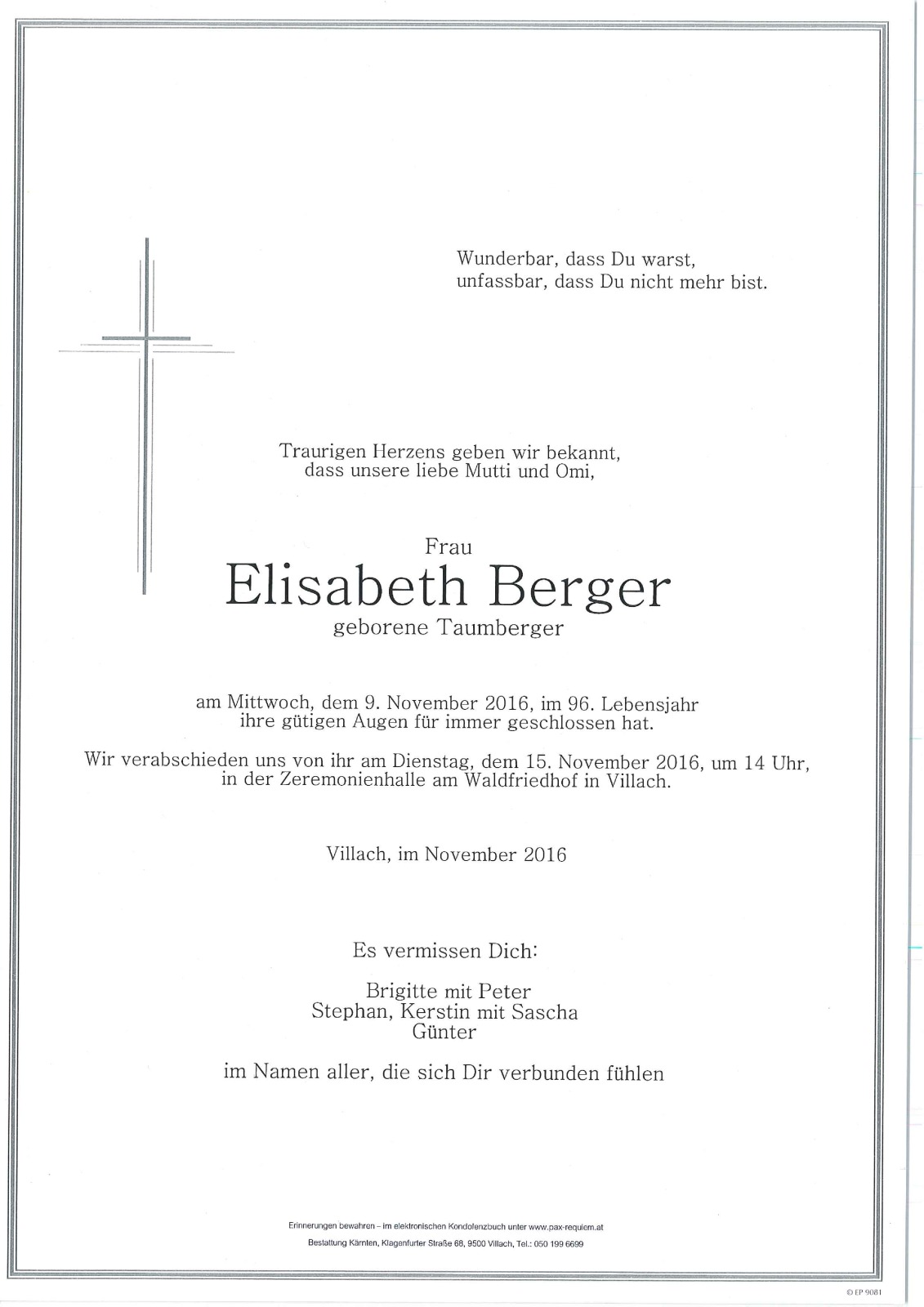 Parte Elisabeth Berger
