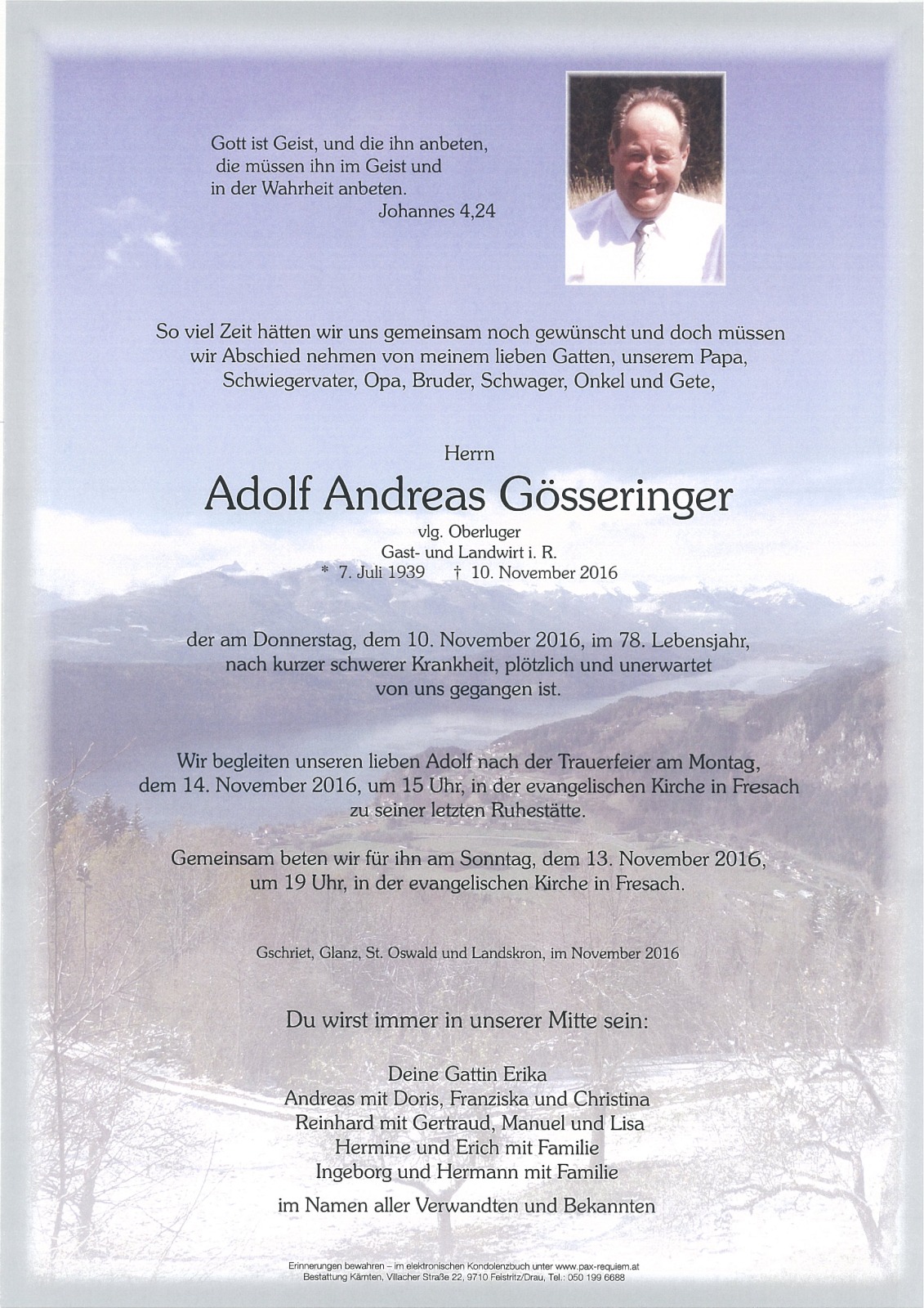 Parte Adolf Andreas Gösseringer