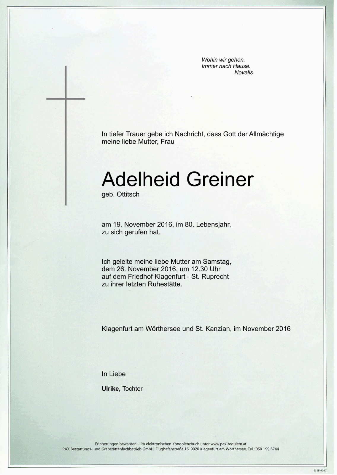 Parte Adelheid Greiner