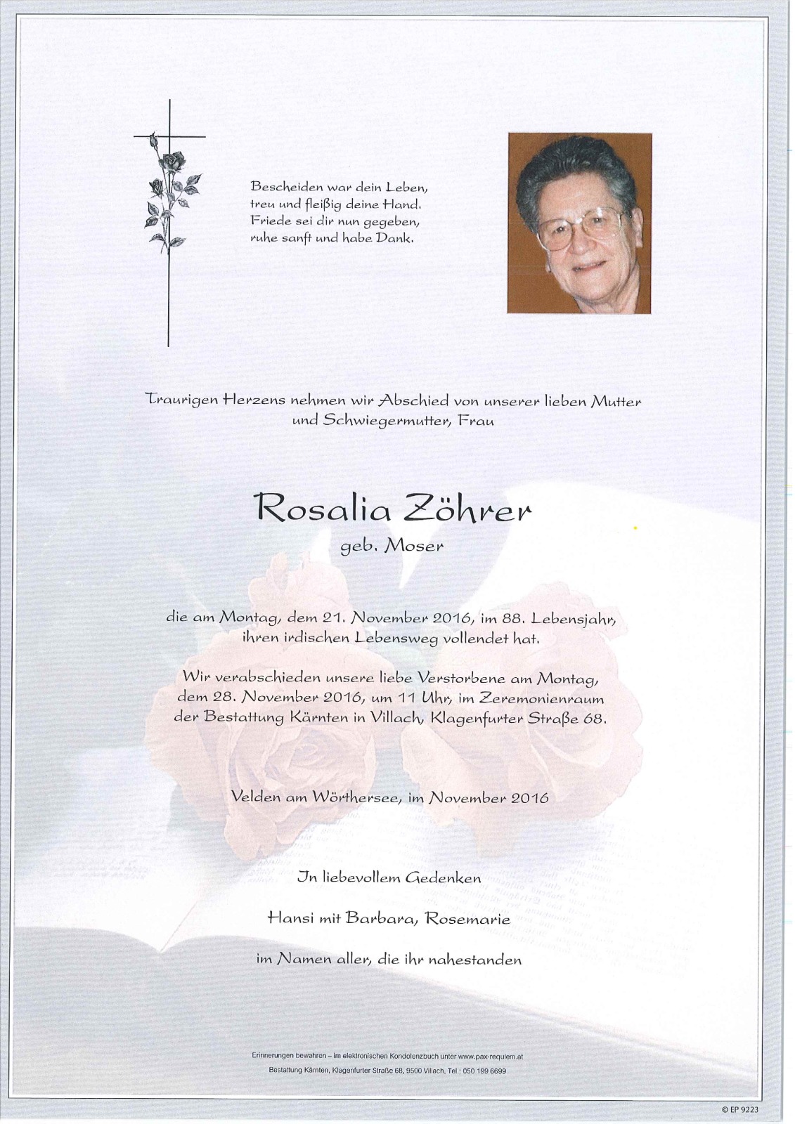 Parte Rosalia Zöhrer