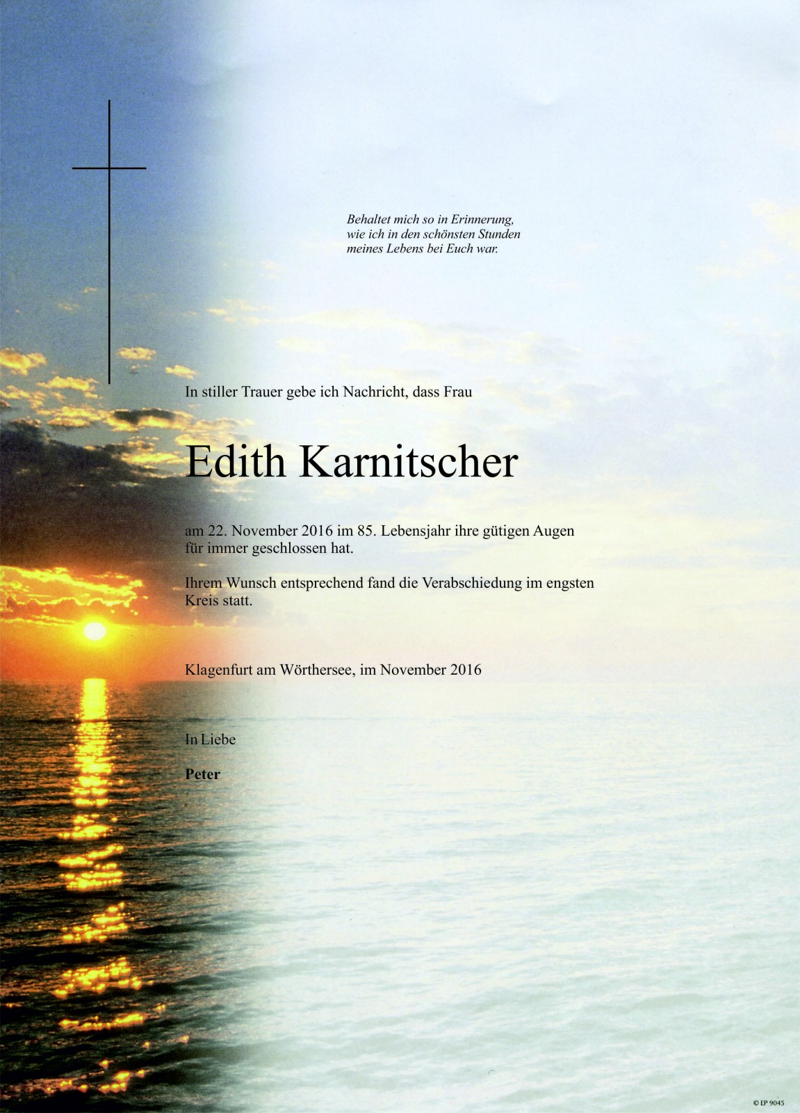Parte Edith Karnitscher