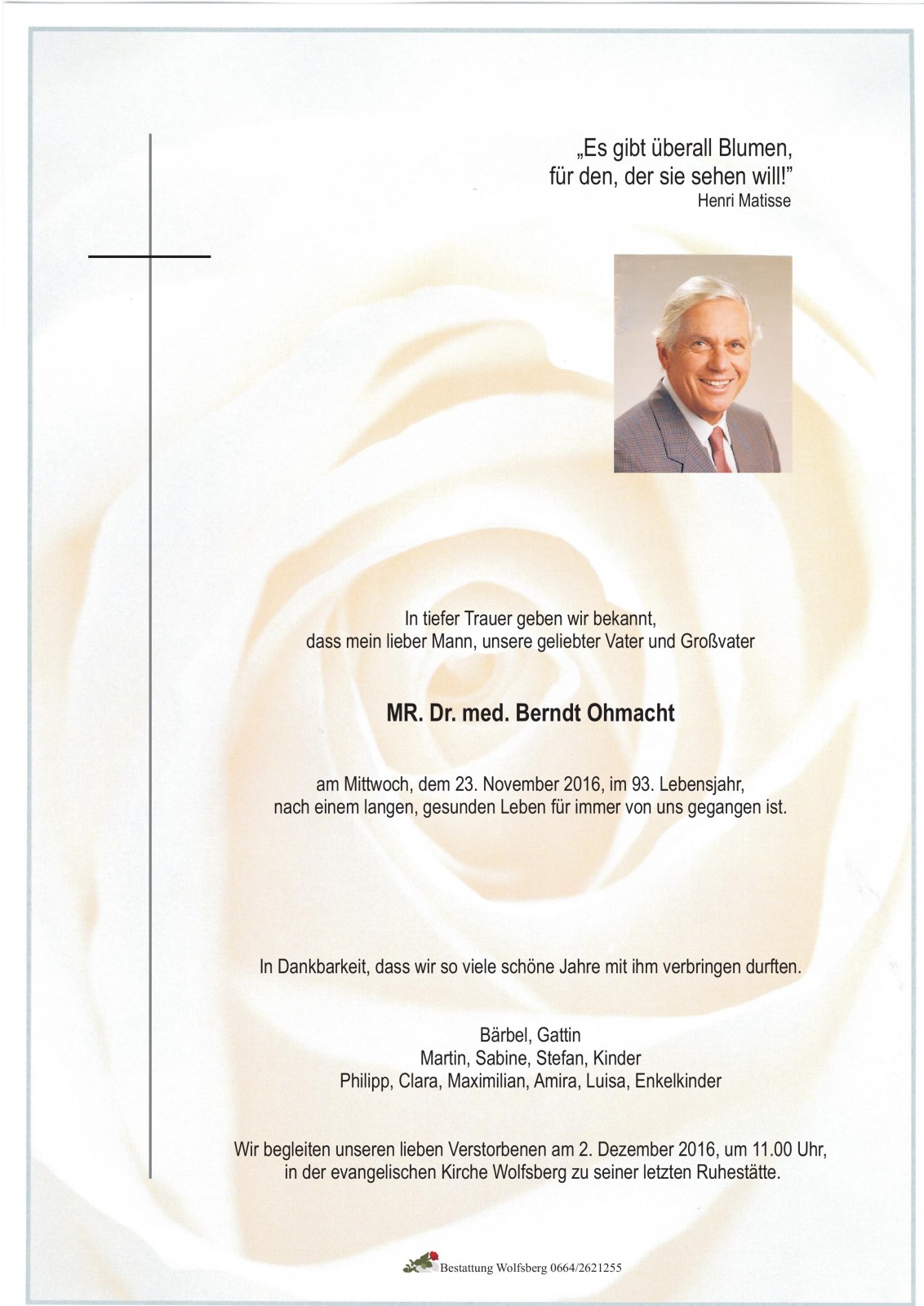 Parte MR.Dr.med.Bendt Ohmacht