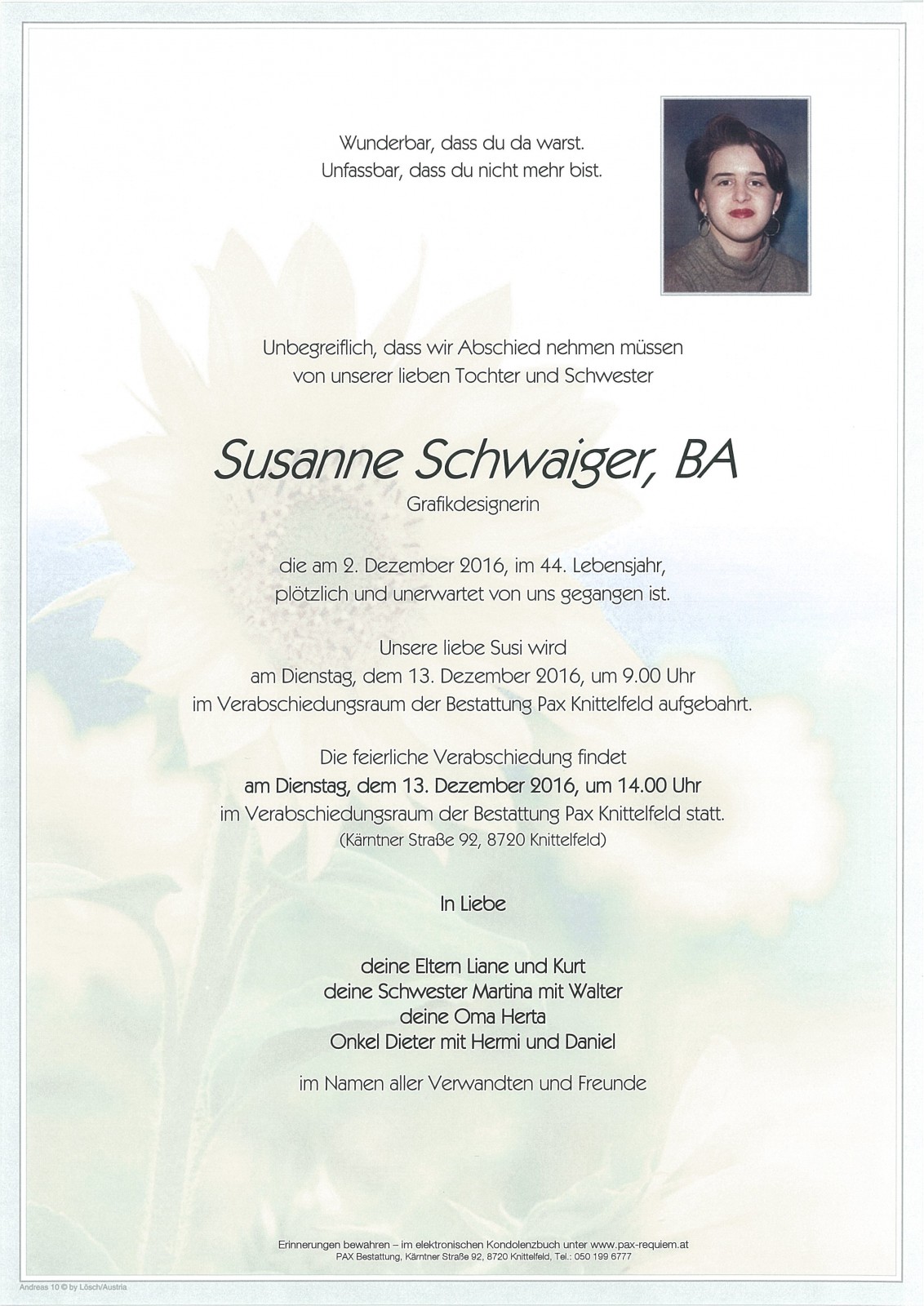 Parte Susanne Schwaiger, BA
