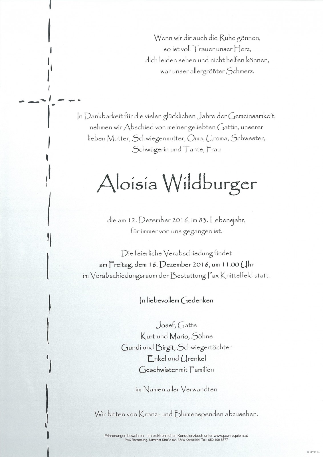 Parte Aloisia Wildburger