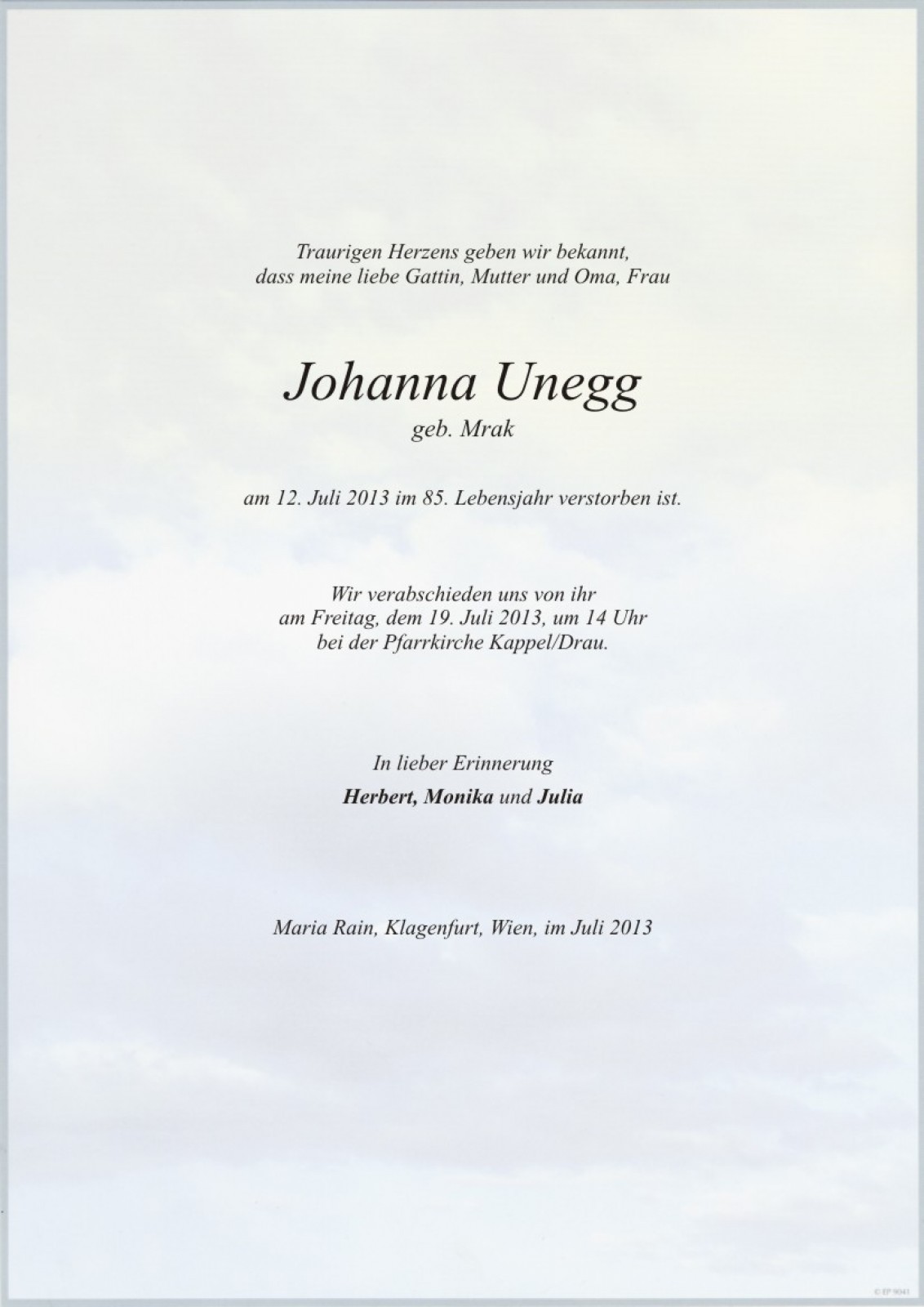 Parte Johanna Unegg