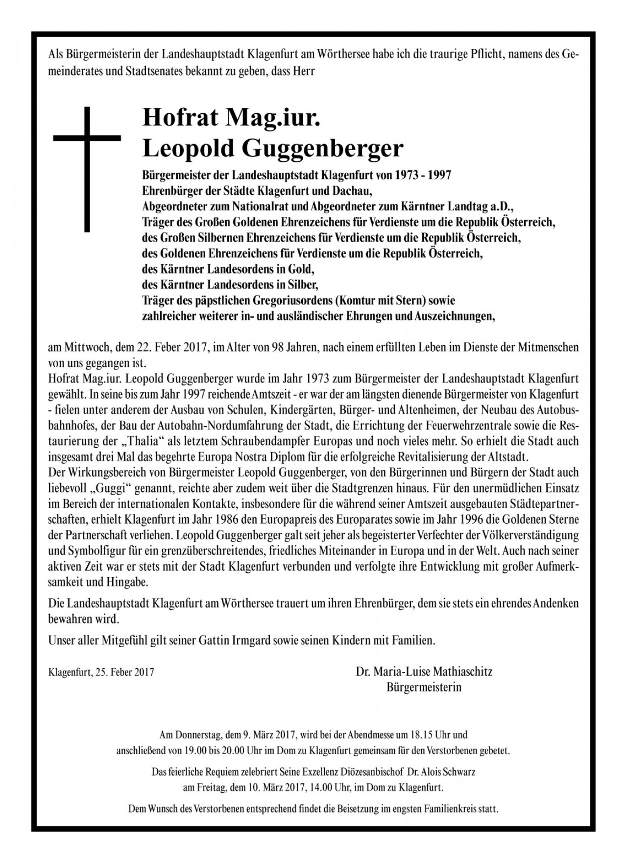 Parte HR Mag. Leopold Guggenberger