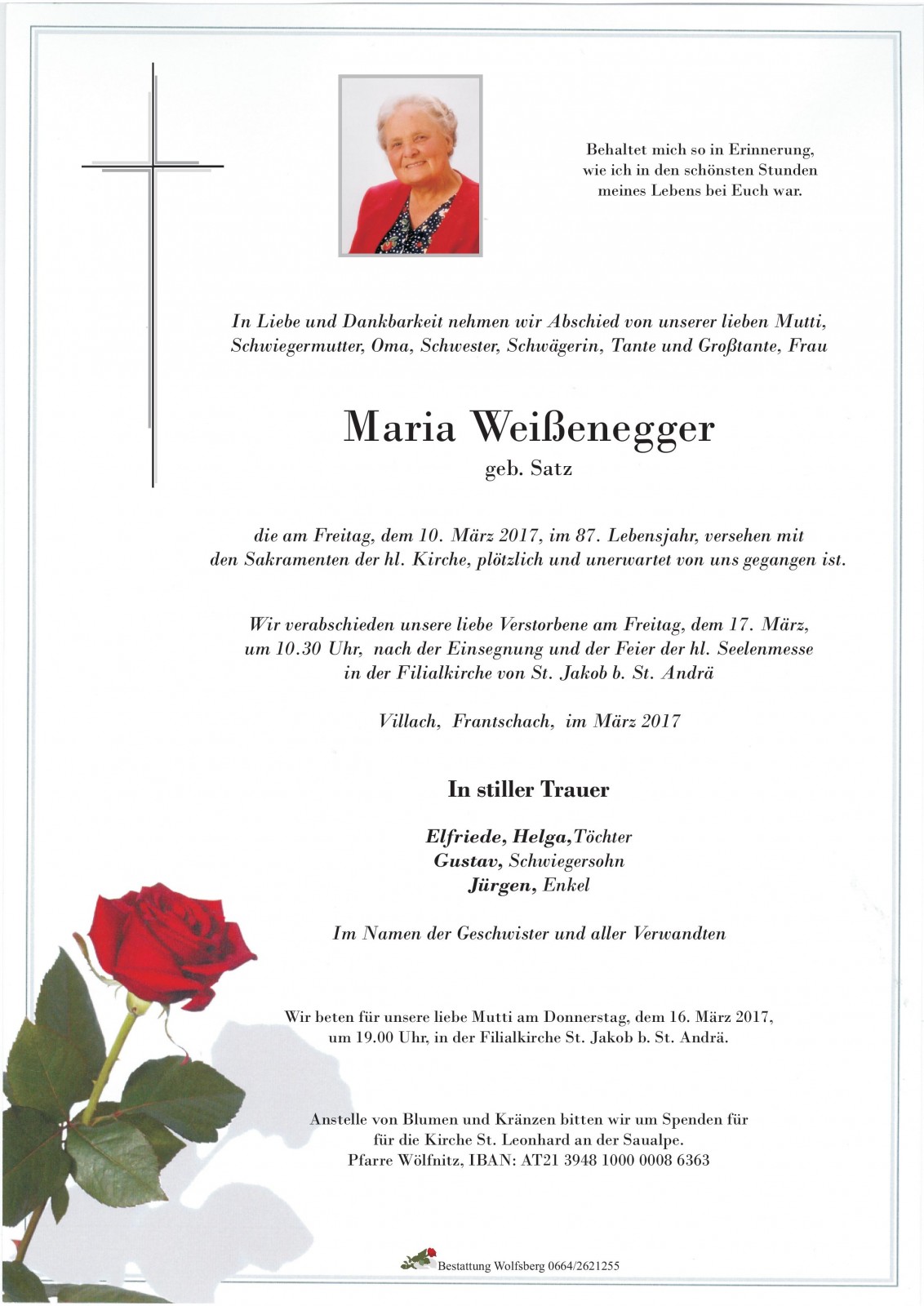 Parte Maria Weißenegger