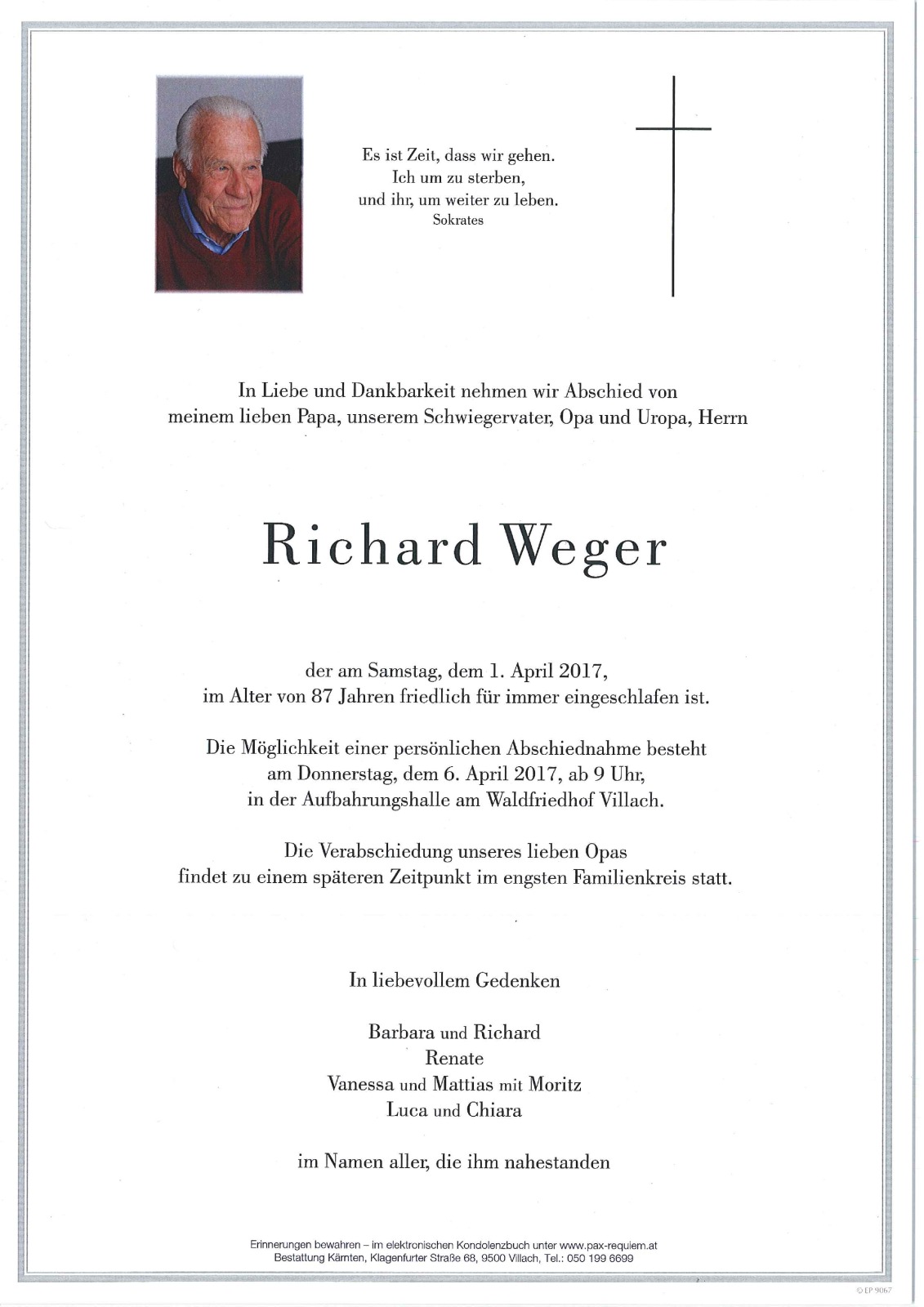 Parte Richard Weger