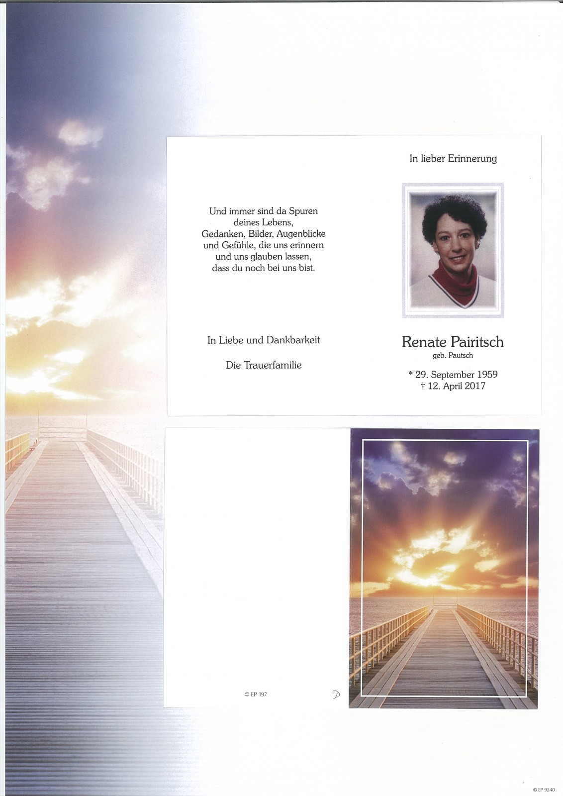 Parte Renate Pairitsch, geb. Pautsch