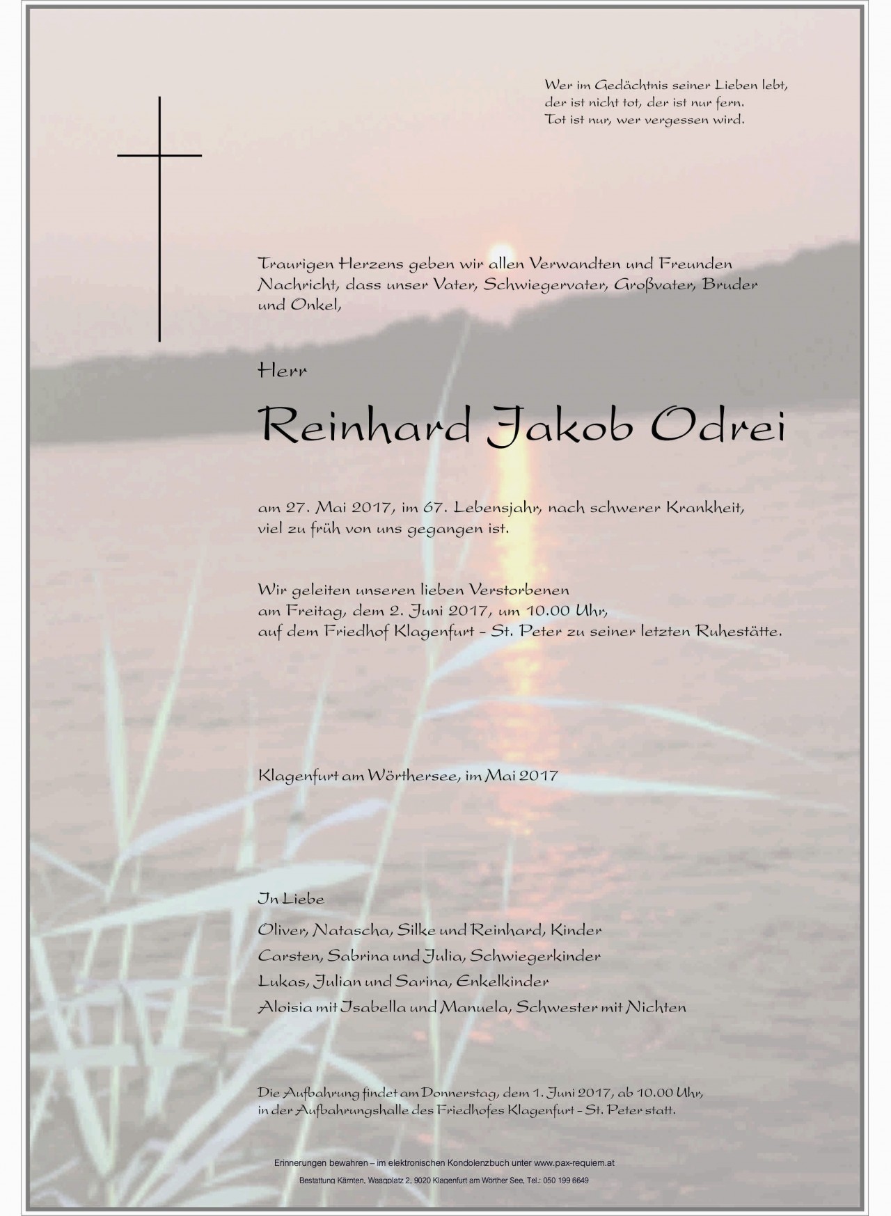 Parte Reinhard Jakob Odrei