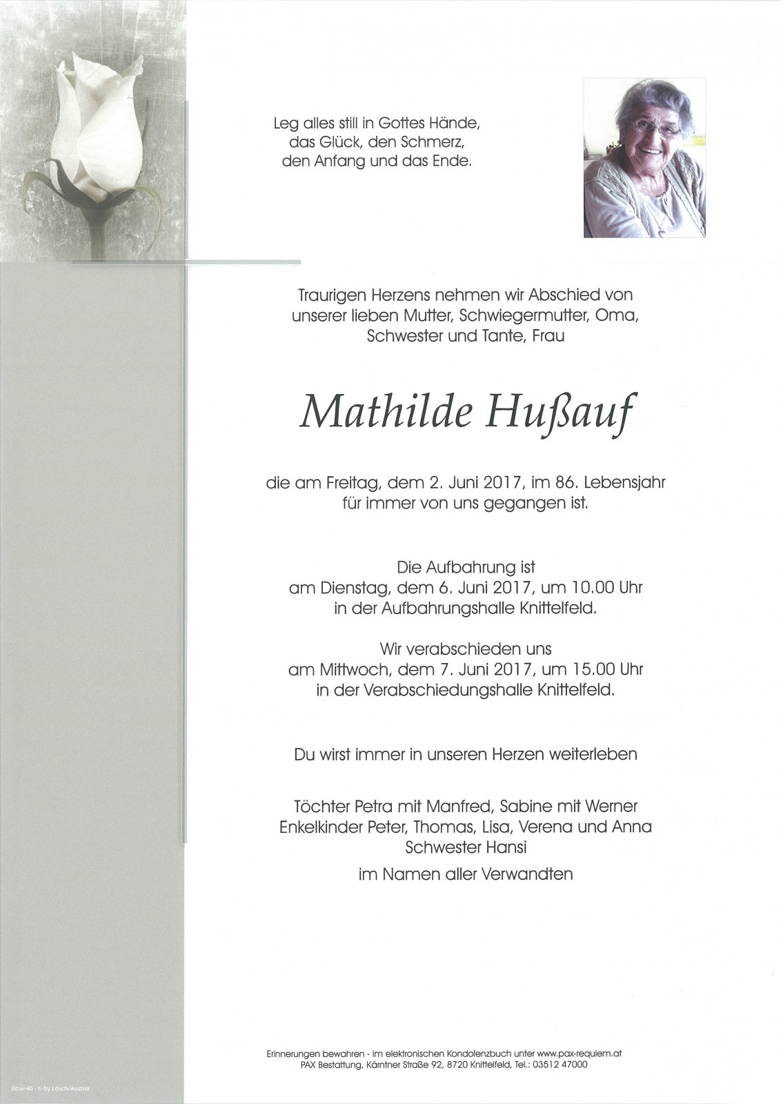 Parte Mathilde Hußauf
