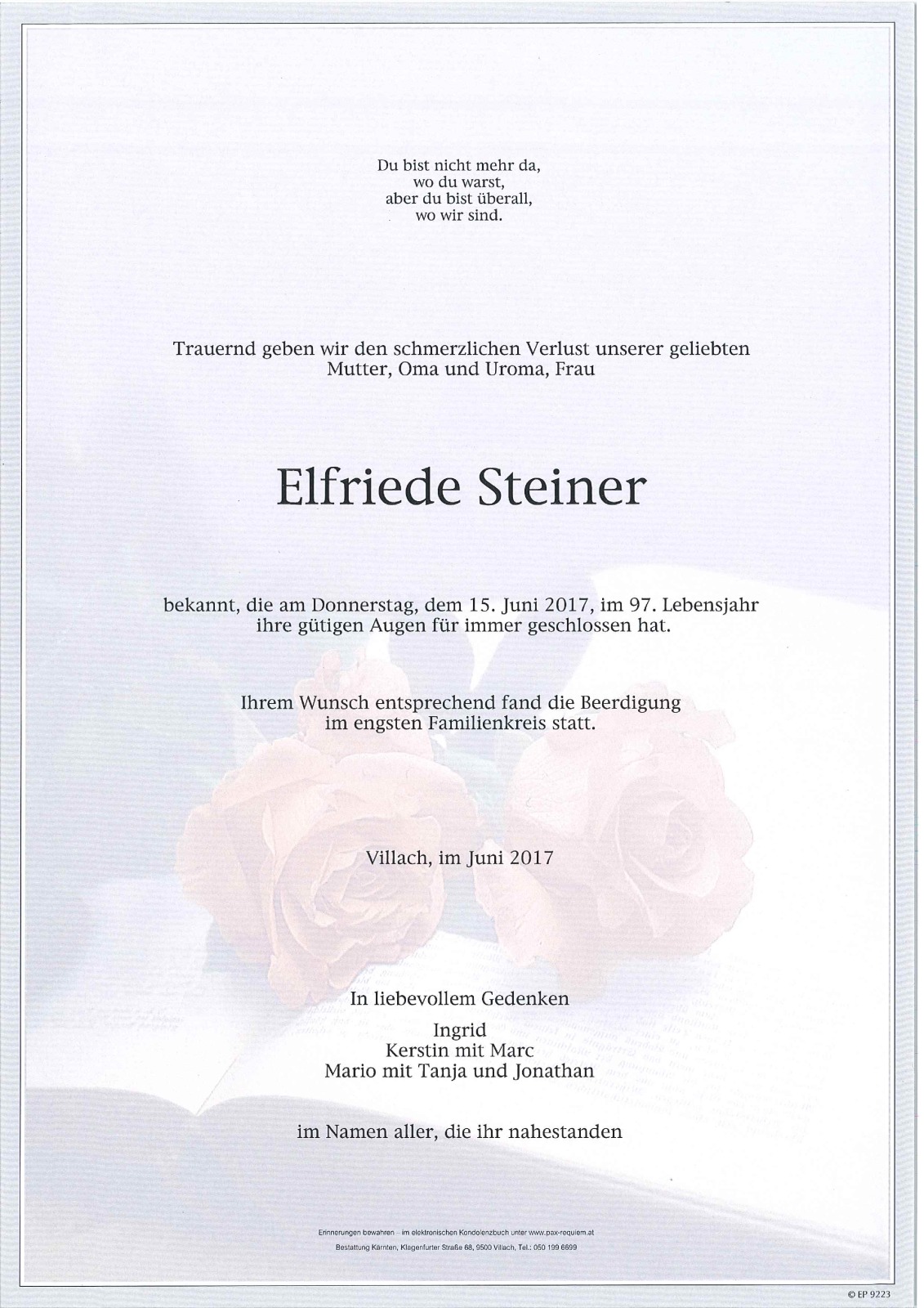 Parte Elfriede Steiner