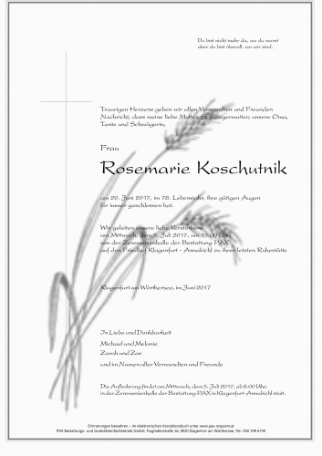Rosemarie Koschutnik
