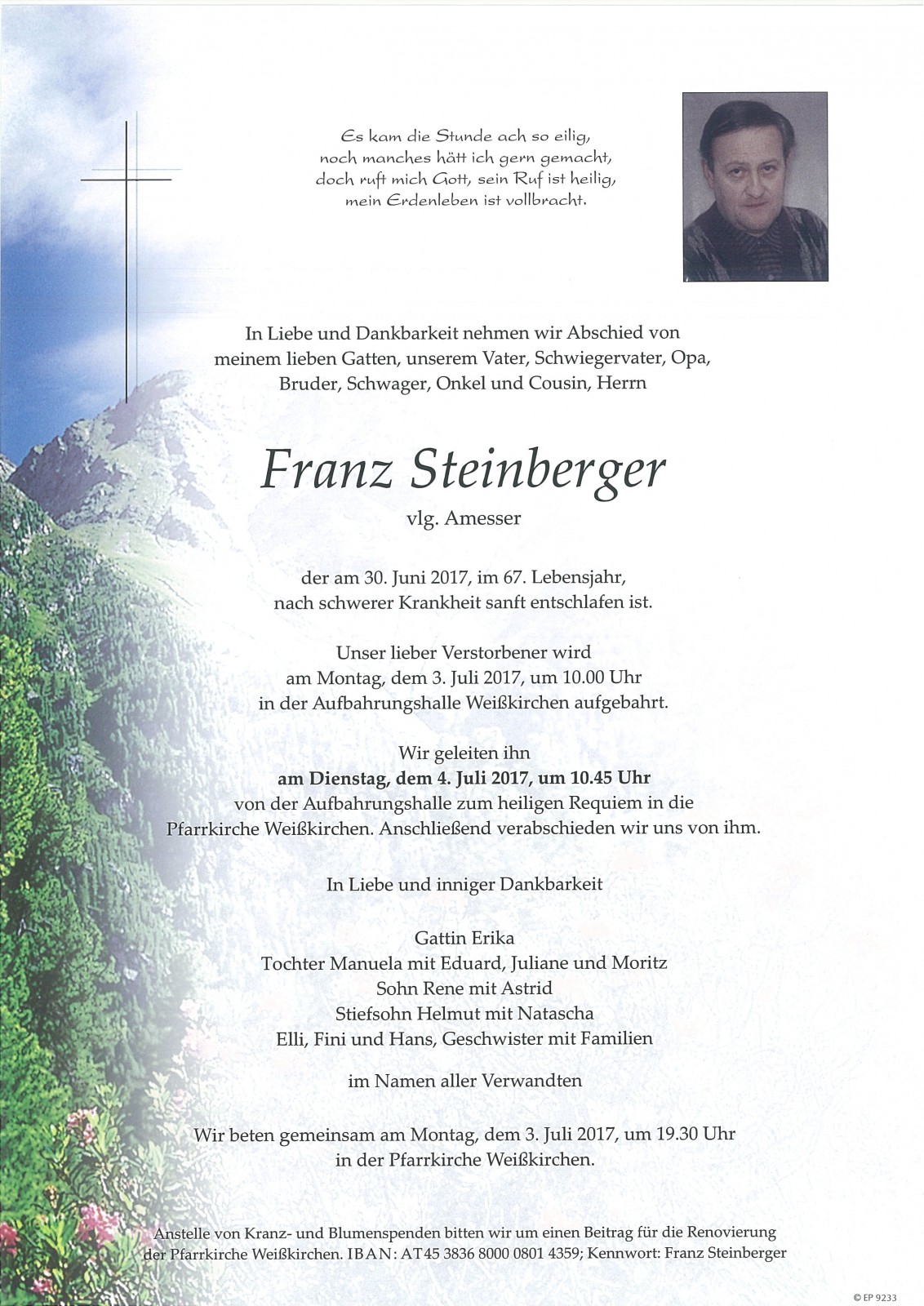 Parte Franz Steinberger, vlg. Amesser