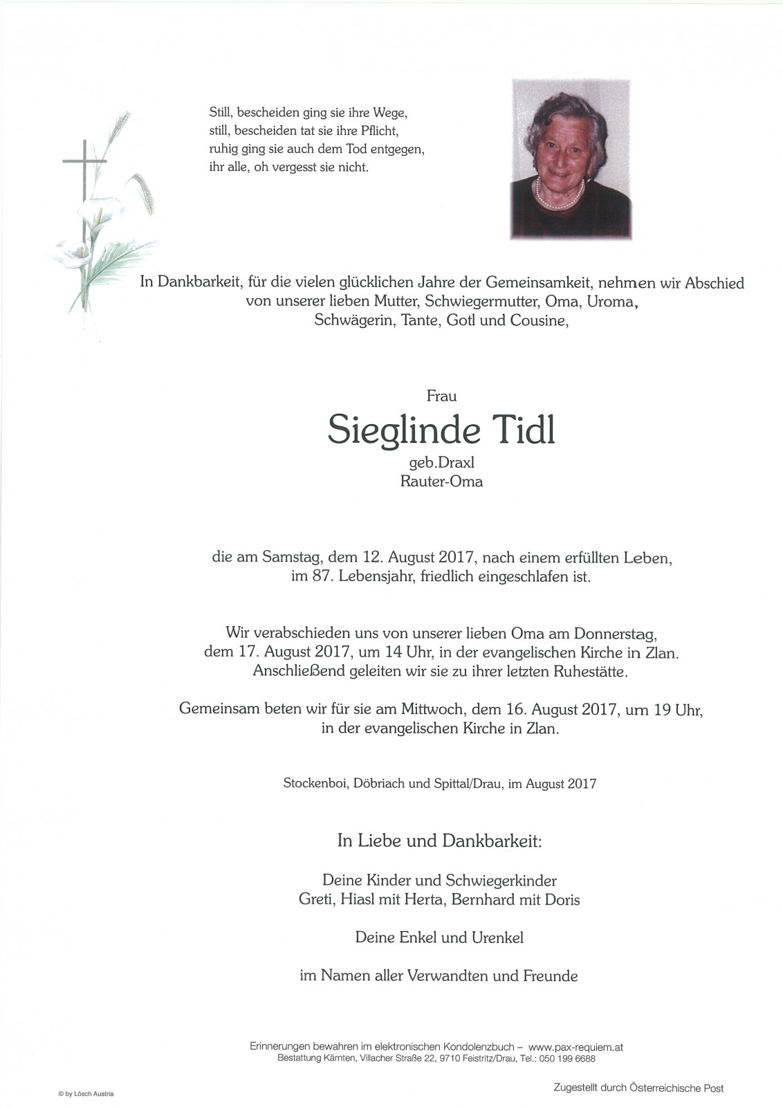 Parte Sieglinde Tidl "Rauter-Oma"