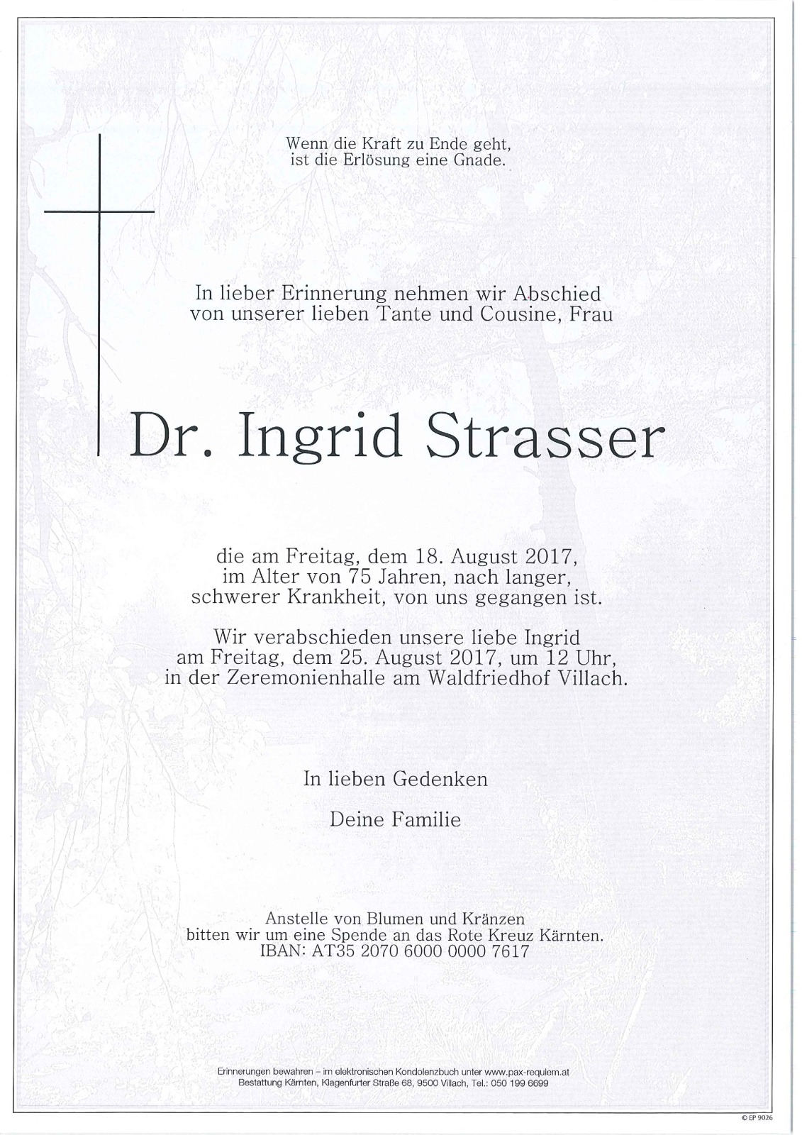 Parte Dr. Ingrid Strasser