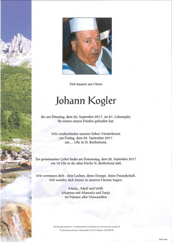 Johann Kogler