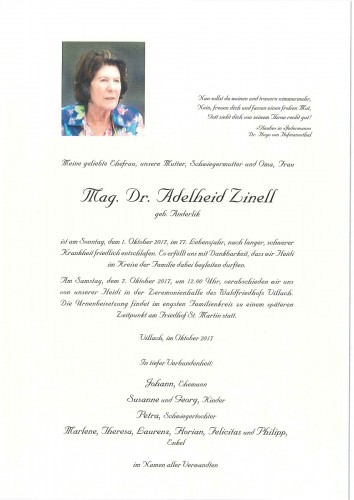 Mag. Dr. Adelheid Zinell