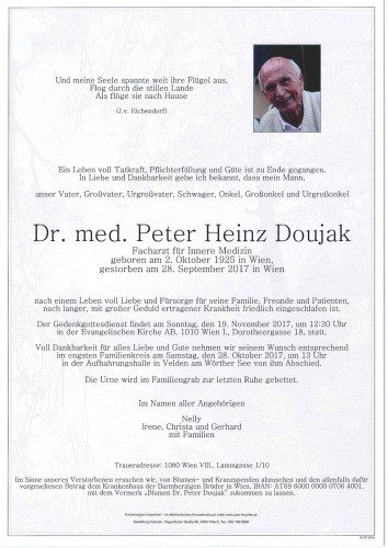 Dr. Peter Doujak